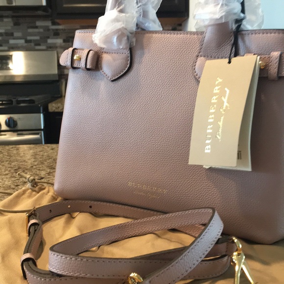 NWT Burberry Banner Handbag Orchard Pink - Picture 8 of 8